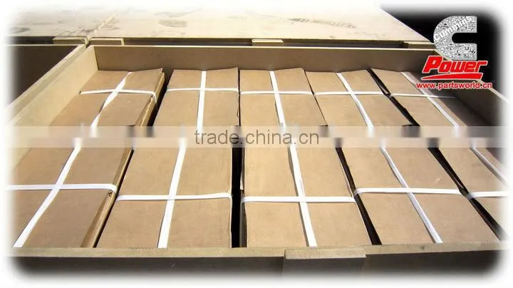 Zonda,ankai bus, truck moulded friction brake lining in brake system