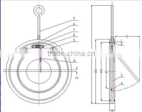 Carbon Steel Wafer Swing Check Valve
