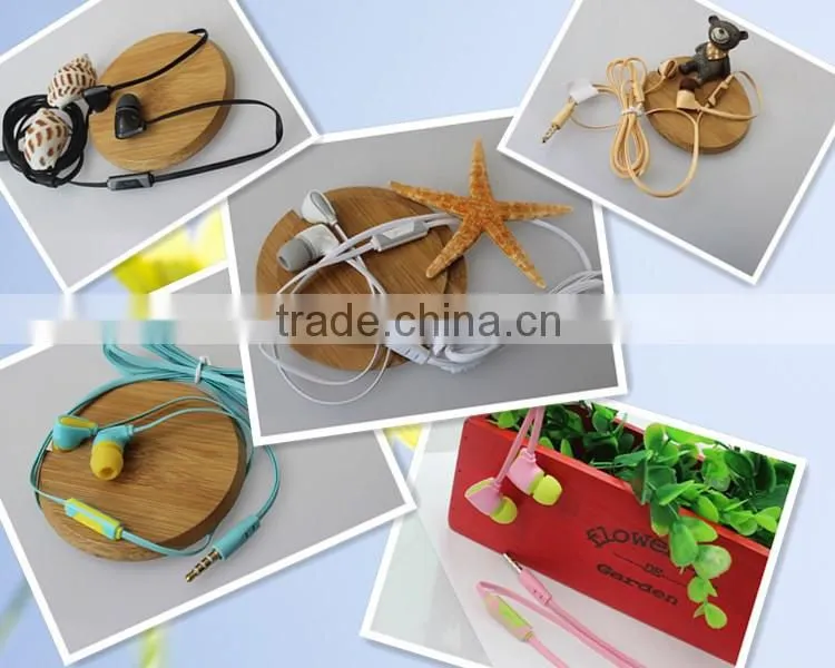 Colorful Earphones ,Flat Cable Earphone.Earphones China Wholesale
