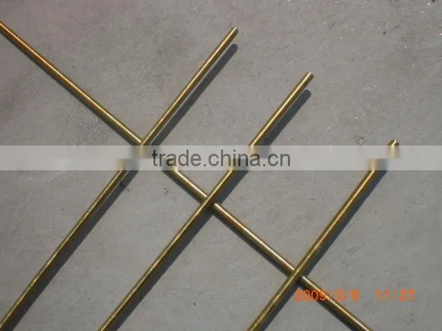 yellow zinc plated threaded rod