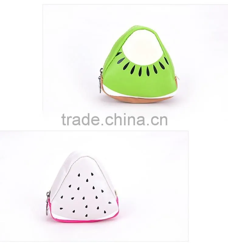 creative coin pouch PU fruit design lovely coin case small pouch