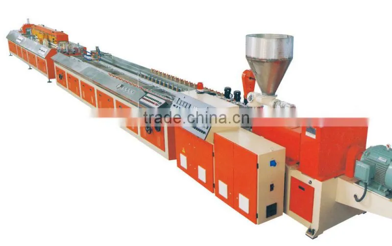 plastic wpc pvc profile machine extruder line