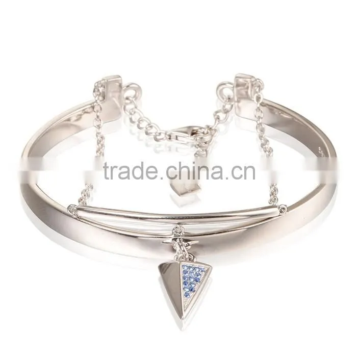 Genuine Solid 925 Silver Adjustable Wire Bangle Bracelet Wholesale