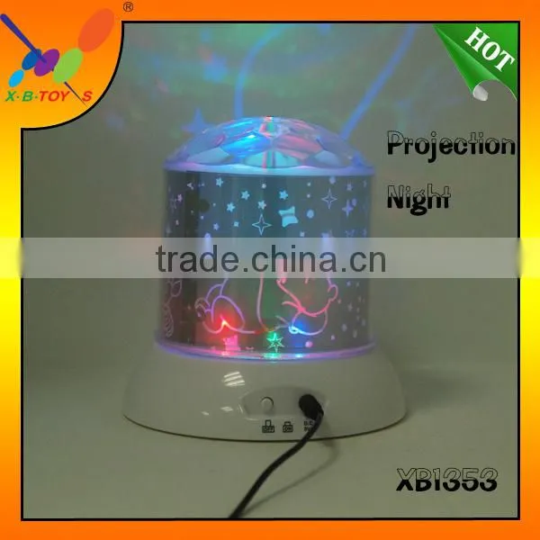 2015 Factory Provide the Projection Lamp Creative LED Rotating Projector