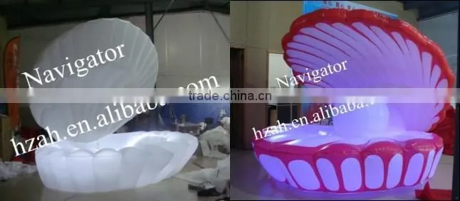 New attrative giant Inflatable shell for wedding stage decor