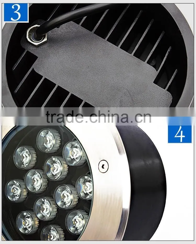 hot sell landscape outdoor led inground lights 3w 4w 5w 6w 9w 12w 18w round step lamp led underground light