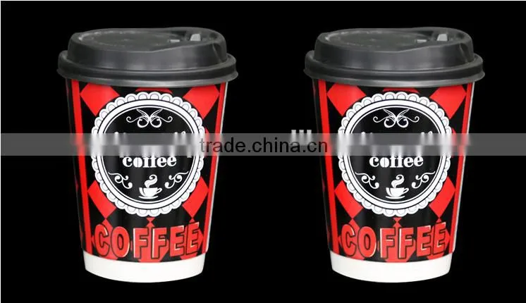 double wall disposable hot drink paper cup