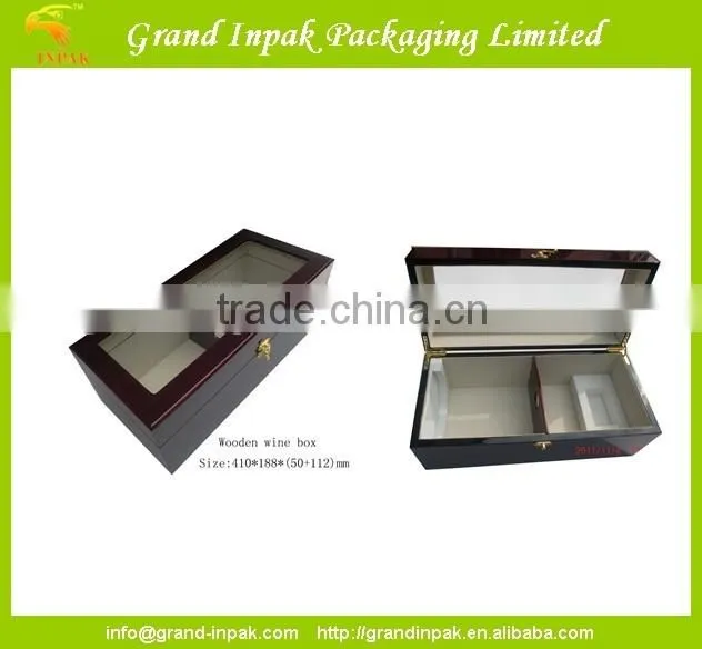 Individual Empty Wooden Wine Box