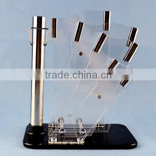 Acrylic novelty magnetic knife block