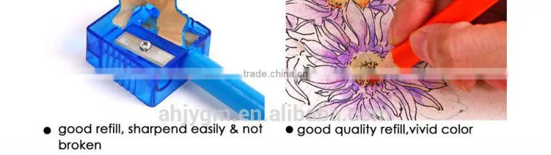7.0'' Jumbo Wooden Triangle Color Pencil.