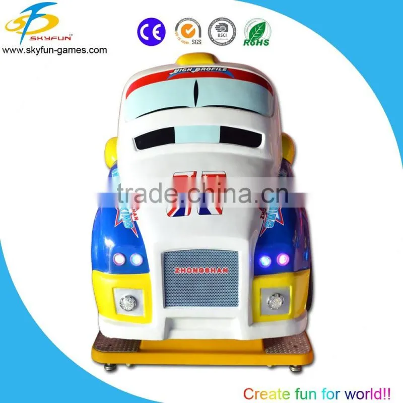 Happy Child's love kids coin operated game machine MP4 kiddie ride Italy racing