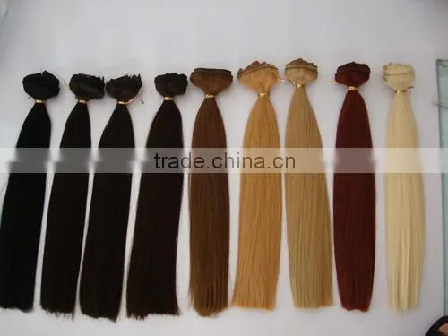 Top Quality Hot Sale for half head 100% human hair clip in wig/hairpiece