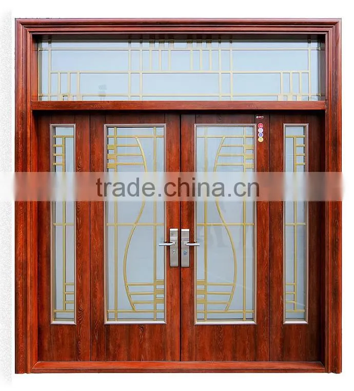 Chineses meaning Peach wishing used wrought iron door gates/cheap wrought iron gates