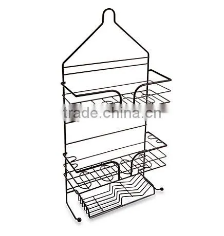 bamboo shower caddy and stainless steel shower caddy