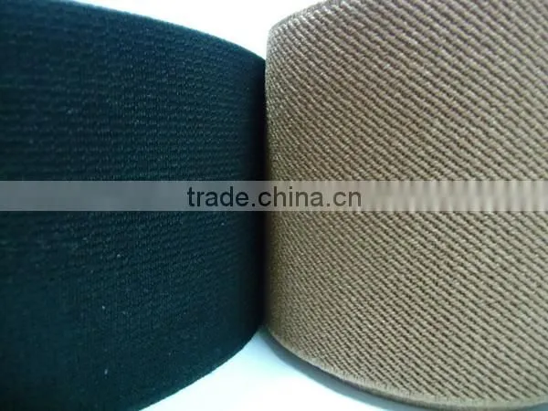 White Brown Strip Mix Color 80mm Wide Elastic- Factory Customize Color, Size Elastic Webbing