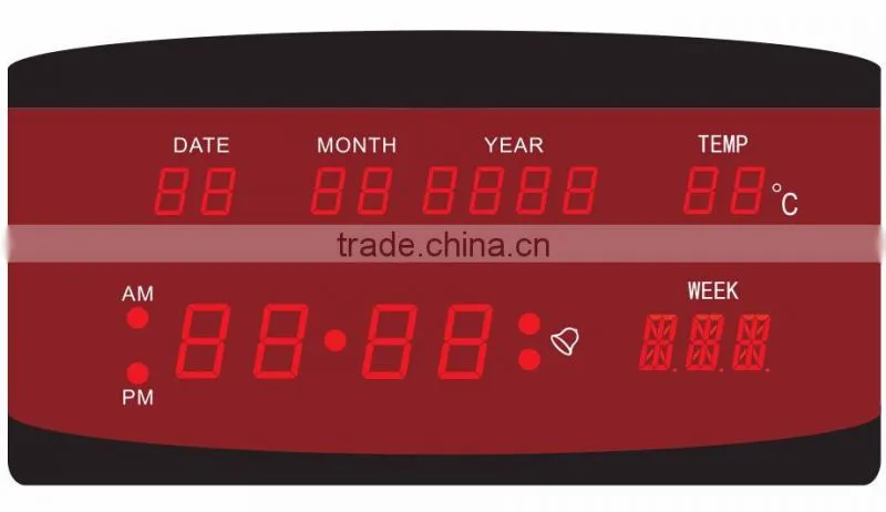 LED digital table calendar clcok with temperature