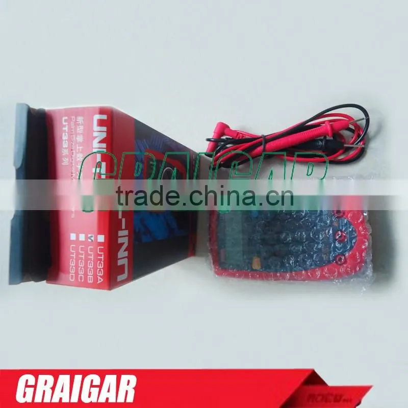 UNI-T UT33B Palm Size DC/AC Voltage DC Current Resistance DMM Digital Multimeters with Battery Test Multimetro