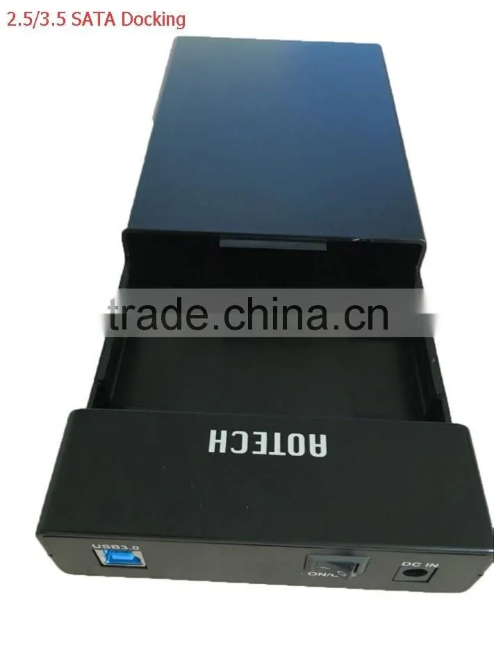 OEM USB 3.0 to SATA External Hard Drive Lay-Flat Docking Station for 2.5 or 3.5 inch HDD, SSD