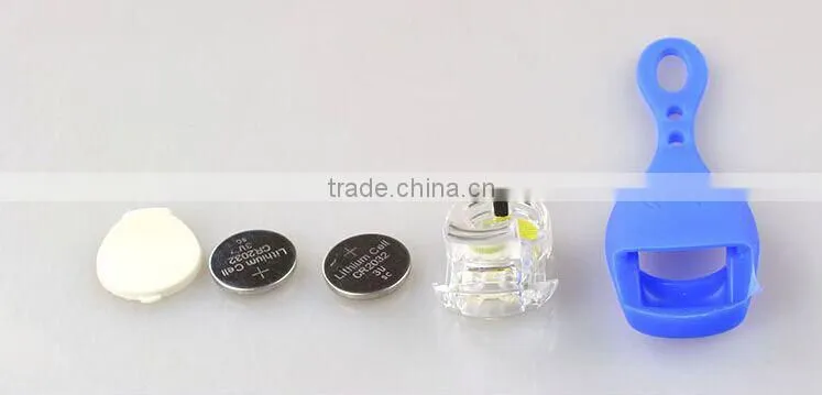 Colorful 2 led silicone strobe light on bike, flashing led light for bike bicycle