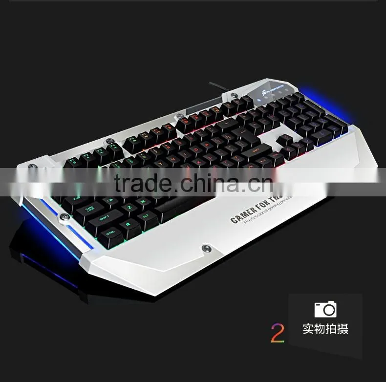 FL-ESPORTS USB Wired Rainbow Backlight Gaming Keyboard