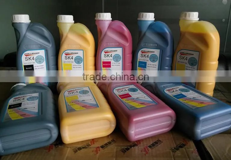 4L rich color glossy flora solvent ink for spectra polaris 512 15pl head solvent printer