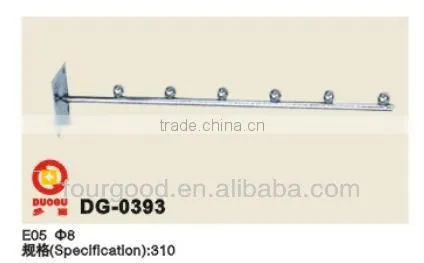 China foshan Diameter-19 pipe Length-300 5-Bead Bend clothes display rack factory