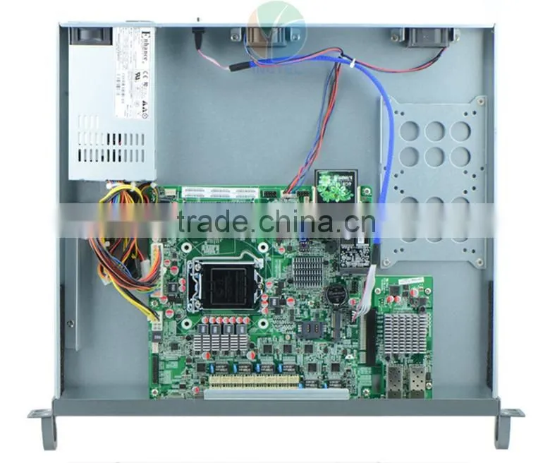ROS 8 Gigabit Flow Control 1U Firewall Sever with I3 3210 CPU 1000M 6 82574L 2 groups Bypass 2 82580DB fiber ports IN-RBI38