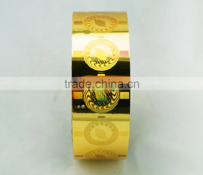 Custom Hologram Hot Stamping Foil label sticker