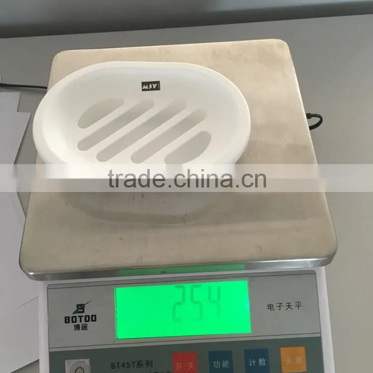 White platsic cheap promotional soap dish