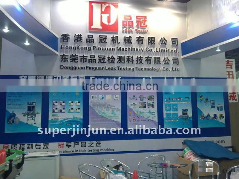 HDPE plastic bottle leak tester