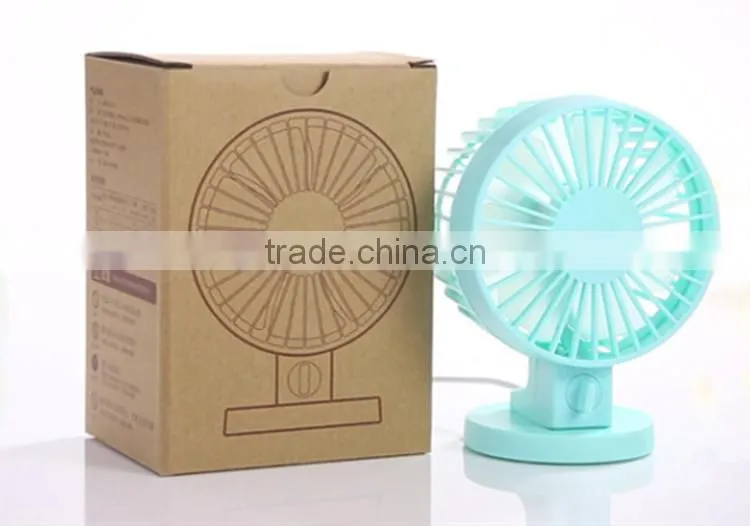 hot sale OEM USB fans with colorful style ajustable switch double leaves mini fans