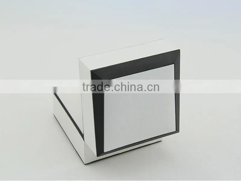 White cheap cardboard clamshell watch box for gift case