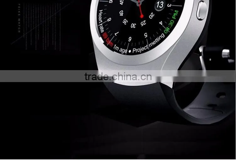 2016 New Product Smart Watch Android/IOS Digital-watch Bluetooth Reloj Inteligente SIM Round Heart Rate Monitor Watch Clock
