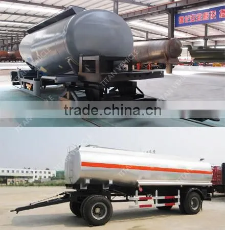 TITAN flatbed drawbar trailer