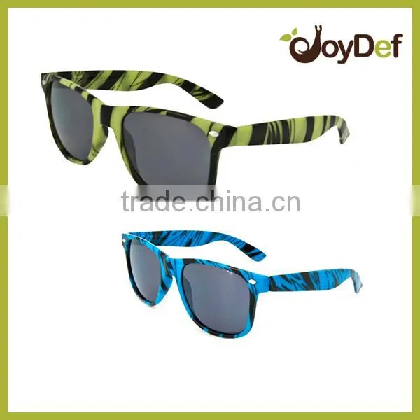 Cheap round sunglasses women lovely stripe pattern silkscreen printing for sunglasses china wholesale