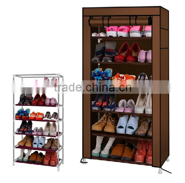 (FH-FC6010)Living Room Furniture Type and General Use Metal Shoe Rack Designs
