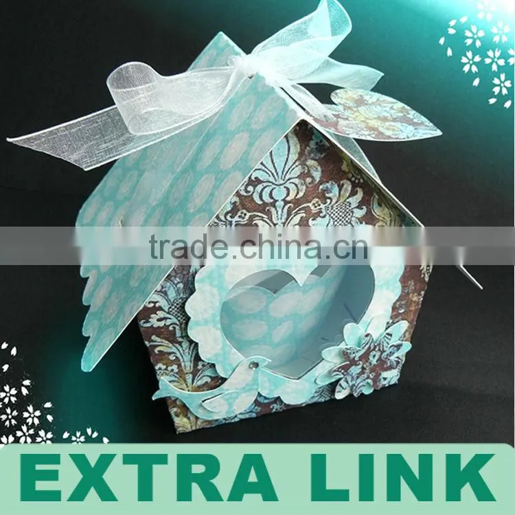 Blue Mini Bird Packaging Box For Cupcake Packaging
