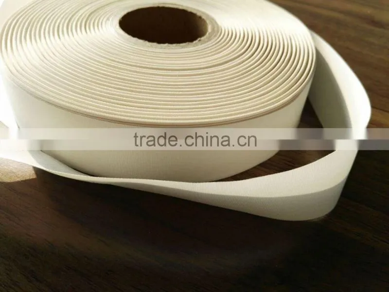 Intermingled polyester plain woven satin ribbon for high quality label