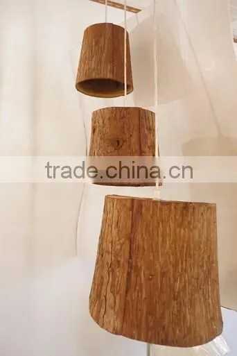 Wood Pendant Light Decorative Hanging Home Pendant Light Modern Restaurant Pendant Lamp