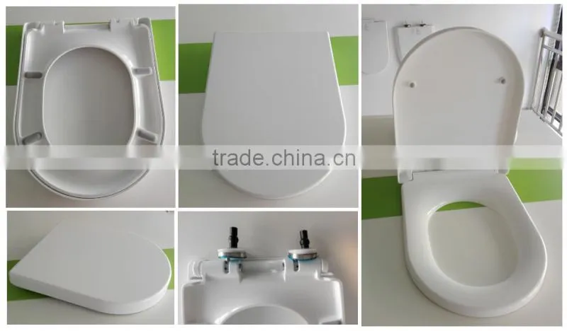 Soft close durable hygienic UF urea toilet seat for shower room-129
