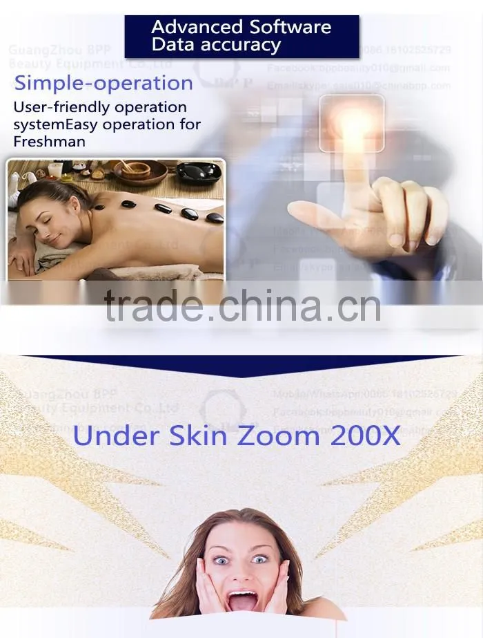 2016 newest salon skin scanner machine / skin scanner analyzer