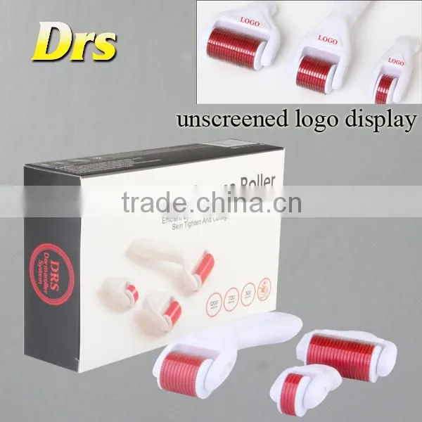 Original 4 in 1 dermaroller with 1.0mm needle for face and body care