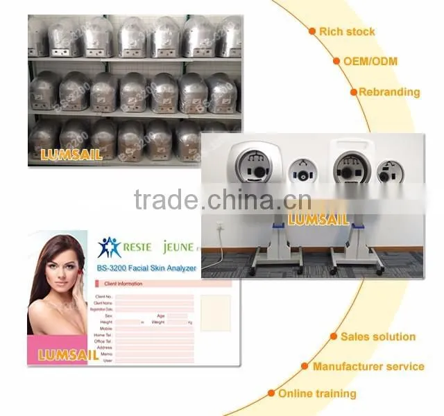 portable face analysis machine BS-3200 bia skin analyzer machine