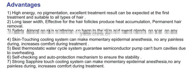 Factory supply 808nm Portable Permanent Hair Removal for salon and clinic