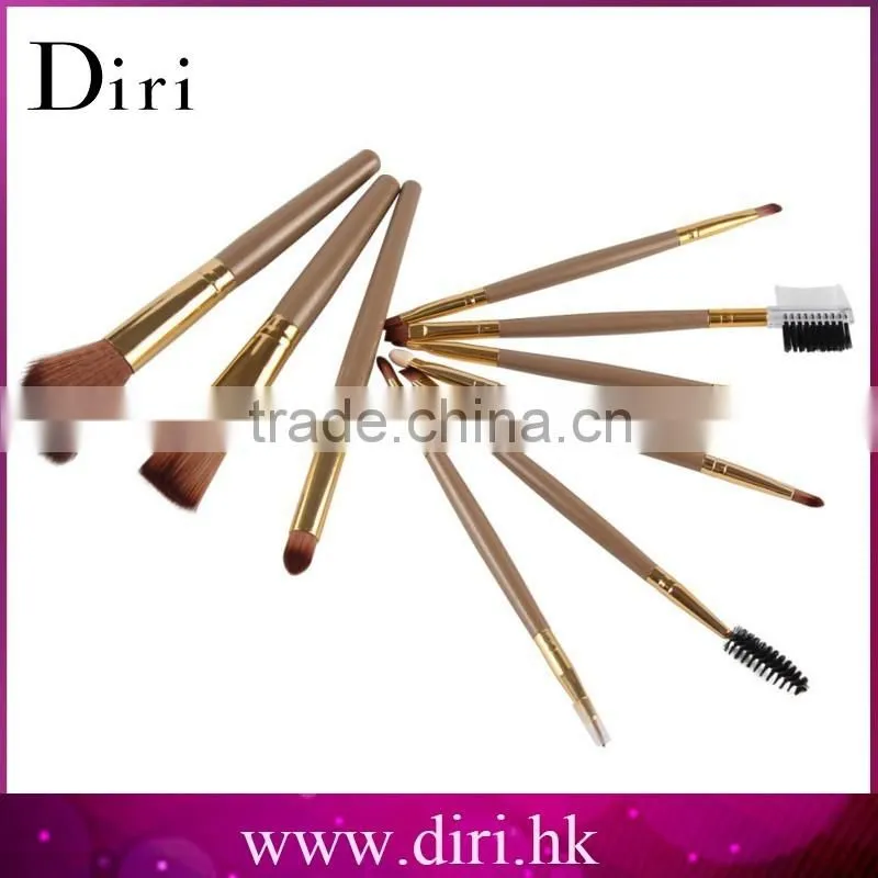 Newest 9pcs/Set Pro Makeup Brush Kit Foundation Powder Eyebrow Eye Shadow Brushes Tool