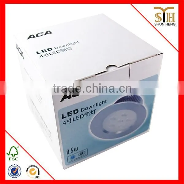 cardboard white LED lamp box