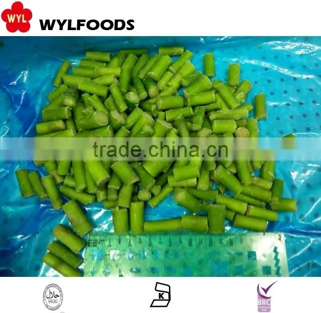 IQF best price frozen green asparagus cut and tips 2015