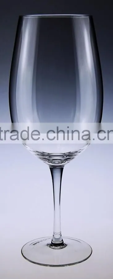 5 ounce size long stem and gentle wine glass with logo customized