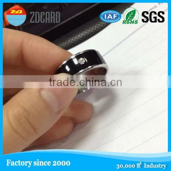 customized smart rfid ring with NFC chip inside support ISO14443, ISO 18092 protocol