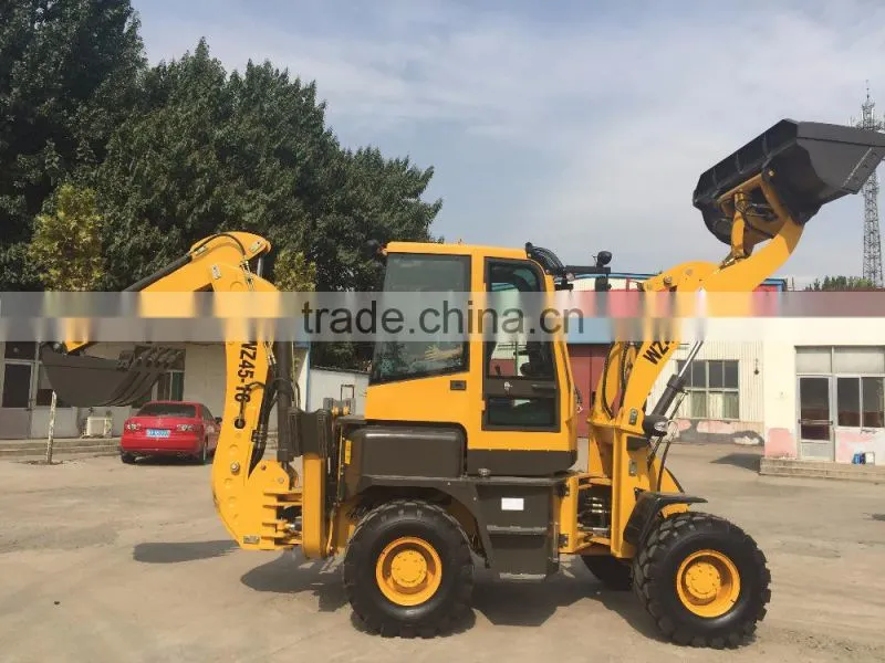 ISO certificate backhoe type loader of 1600kg, small towble backhoe hot sale